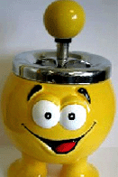 Spinning Ashtray - Happy Boy Yellow Single